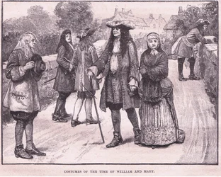 Kostumer fra William og Marys tid 1694 e.Kr